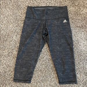 Adidas Women’s Medium Black Heather Capri Leggings